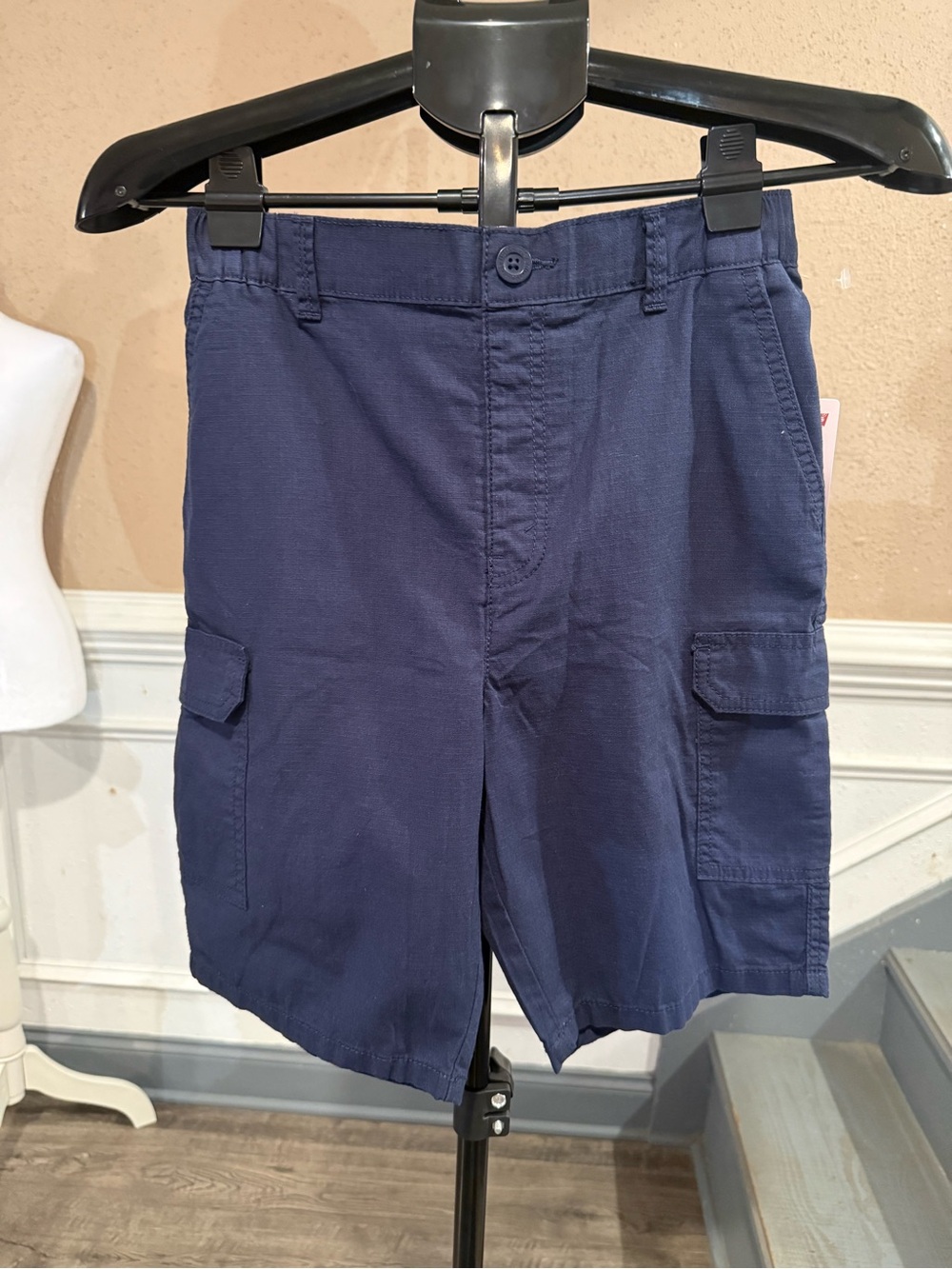 Levi’s Boys Relaxed Cargo Shorts Navy Blue